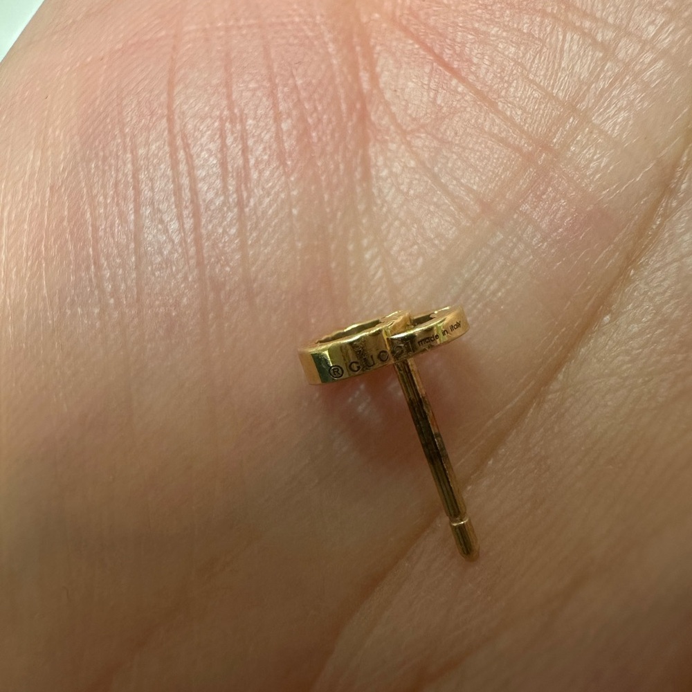 Gucci Gold GG Logo Earrings - Picture 6 of 6